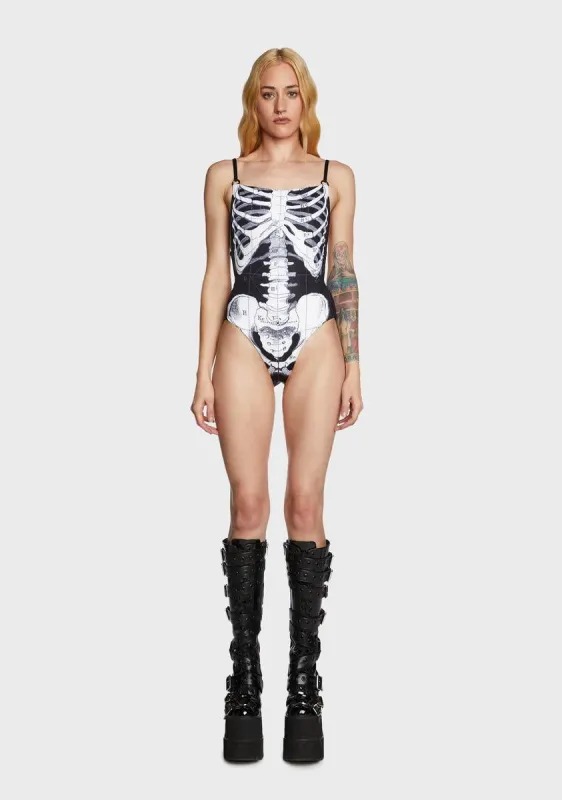 Skeleton Swimsuit sold by Dolls Kill