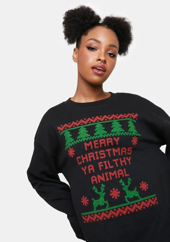 Iconic Quote Holiday Sweater sold by Dolls Kill
