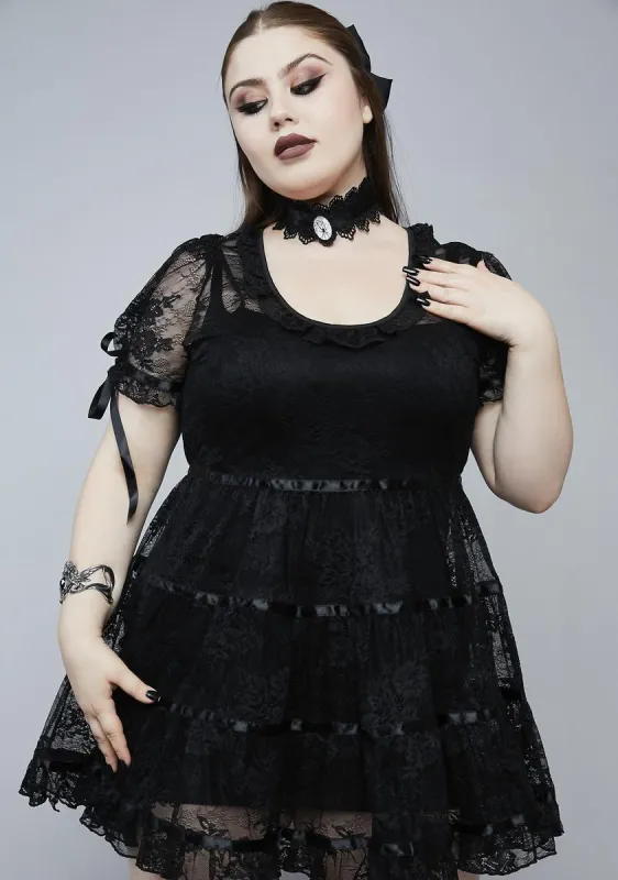 Plus House On The Hill Mini Dress sold by Dolls Kill