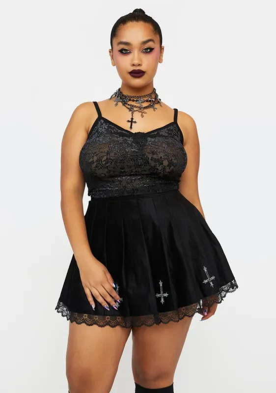 Plus Sexy Gothic Flower Cami sold by Dolls Kill