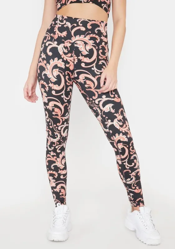 Paisley Piper Leggings sold by Dolls Kill