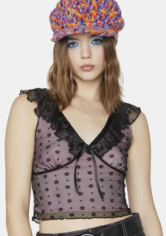 Happening Moves Mesh Top sold by Dolls Kill