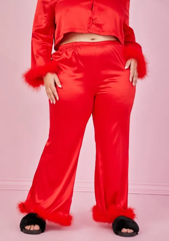 True Lover's Quarrel Satin Pajama Bottoms sold by Dolls Kill