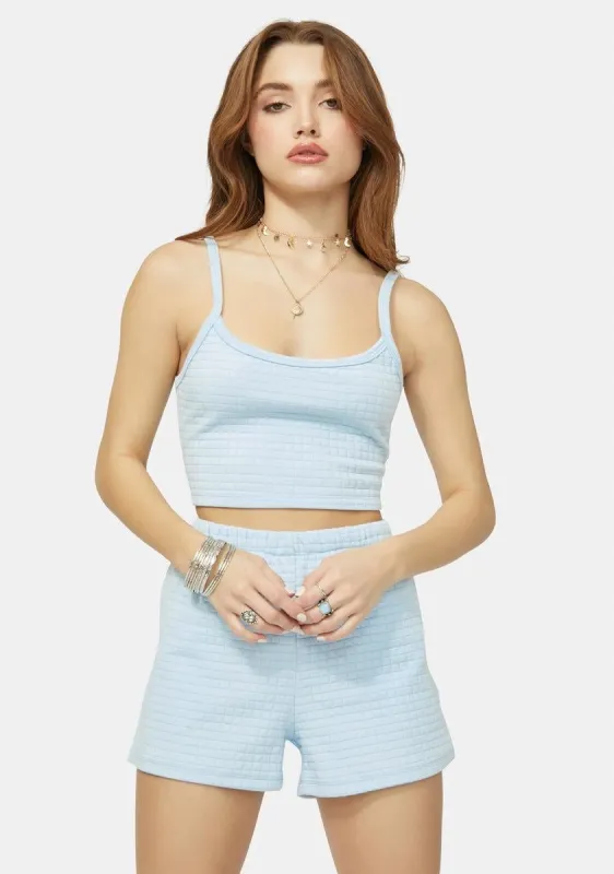 Baby Hold My Hand Quilted Crop Tank & Shorts Set sold by Dolls Kill