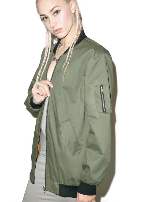 Command No Chance Bomber Jacket sold by Dolls Kill