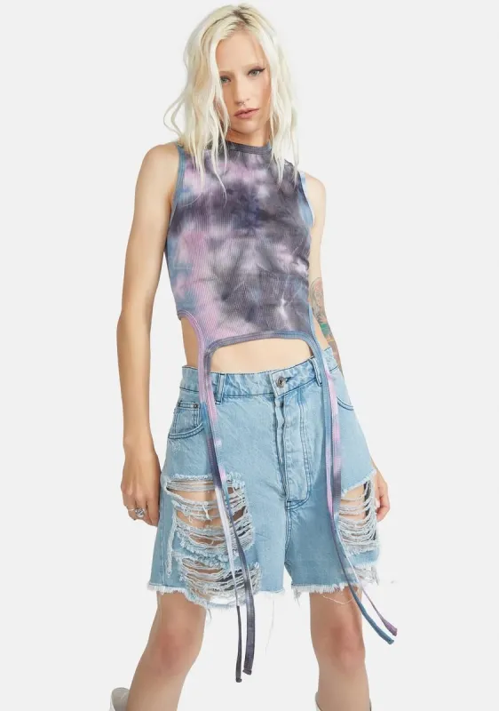 Gone Away Strappy Crop Tank sold by Dolls Kill