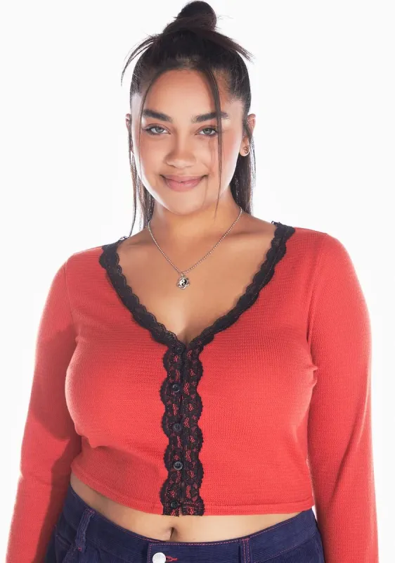 Plus Highly Selective Thermal Crop Top sold by Dolls Kill