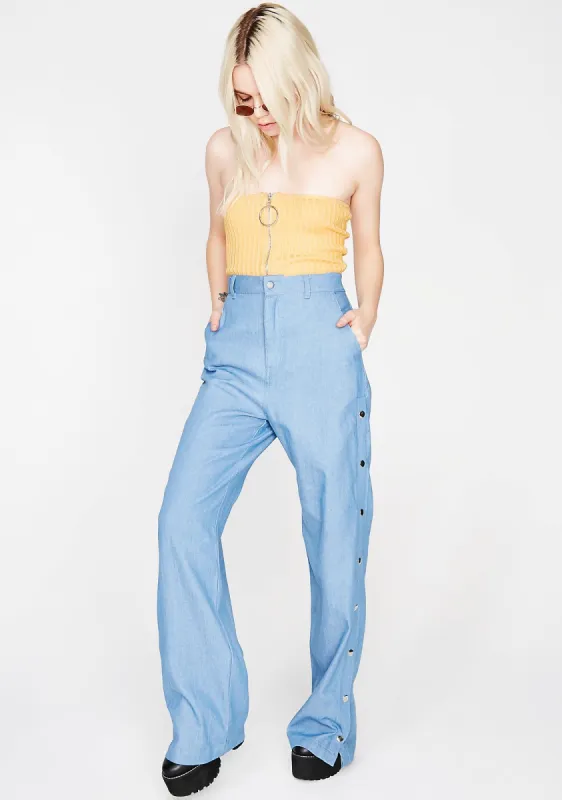 Make It Flow Snap Pants sold by Dolls Kill