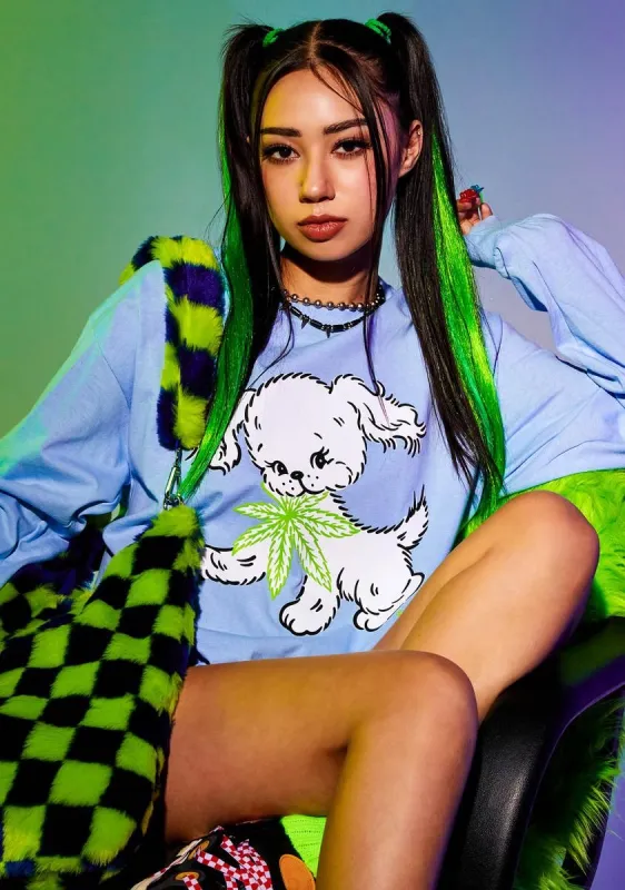 Puff Pup Long Sleeve Tee sold by Dolls Kill