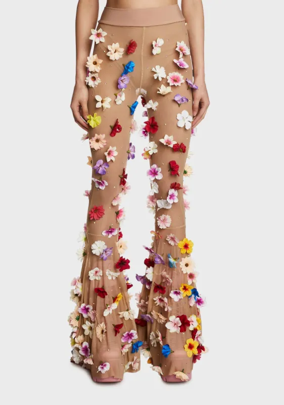 Flower Power Flares sold by Dolls Kill