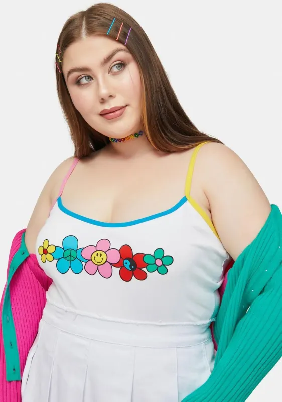 Plus Tied Together Daisy Chain Crop Tank sold by Dolls Kill