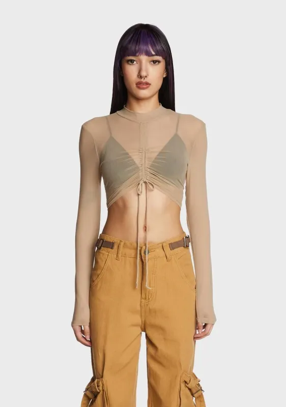 In Disguise Mesh Top sold by Dolls Kill