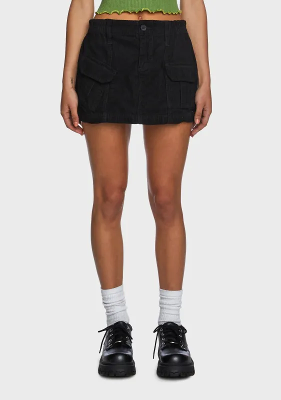 Corduroy Cargo Mini Skirt sold by Dolls Kill