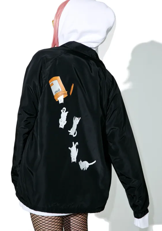 Nermal Pills Coach Jacket sold by Dolls Kill