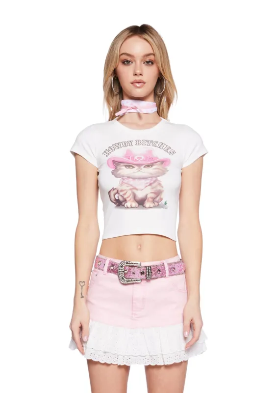 Rodeo Critter Baby Tee sold by Dolls Kill