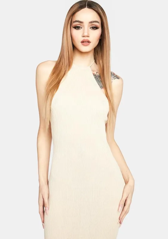 Modern Moves Halter Dress sold by Dolls Kill