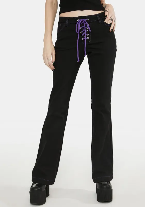 Wand Worthy Lace Up Pants sold by Dolls Kill