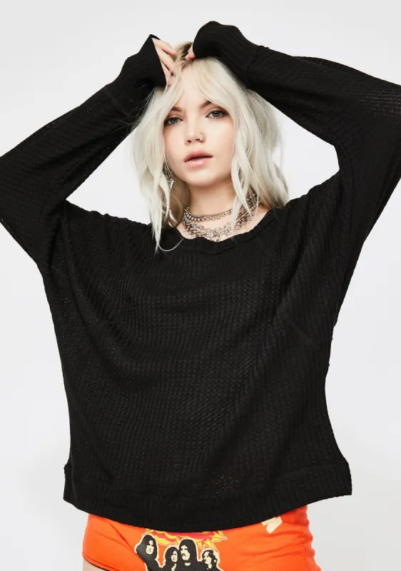 Noir Daydream Dayze Thermal Top sold by Dolls Kill