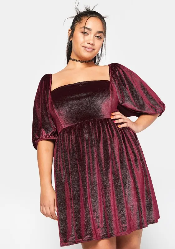 Plus So Devoted Babydoll Dress sold by Dolls Kill