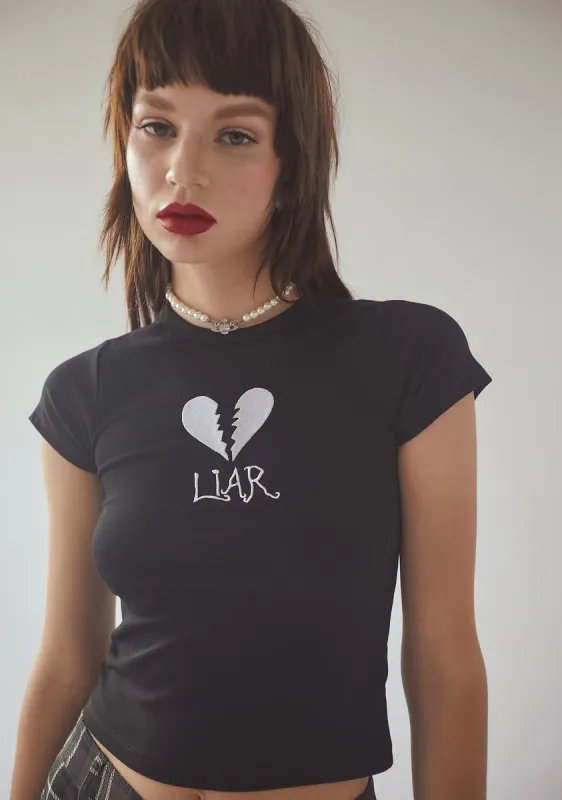 Gotta Try Harder Baby Tee sold by Dolls Kill