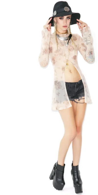 Floral Getaway Dress sold by Dolls Kill