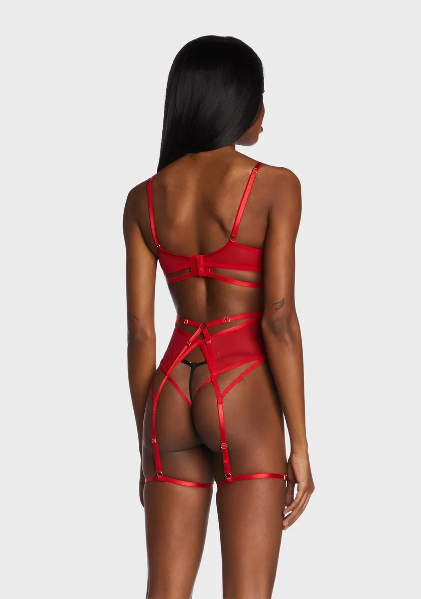 Sarah Open Cup Strappy Bodysuit sold by Dolls Kill product image thumbnail 4