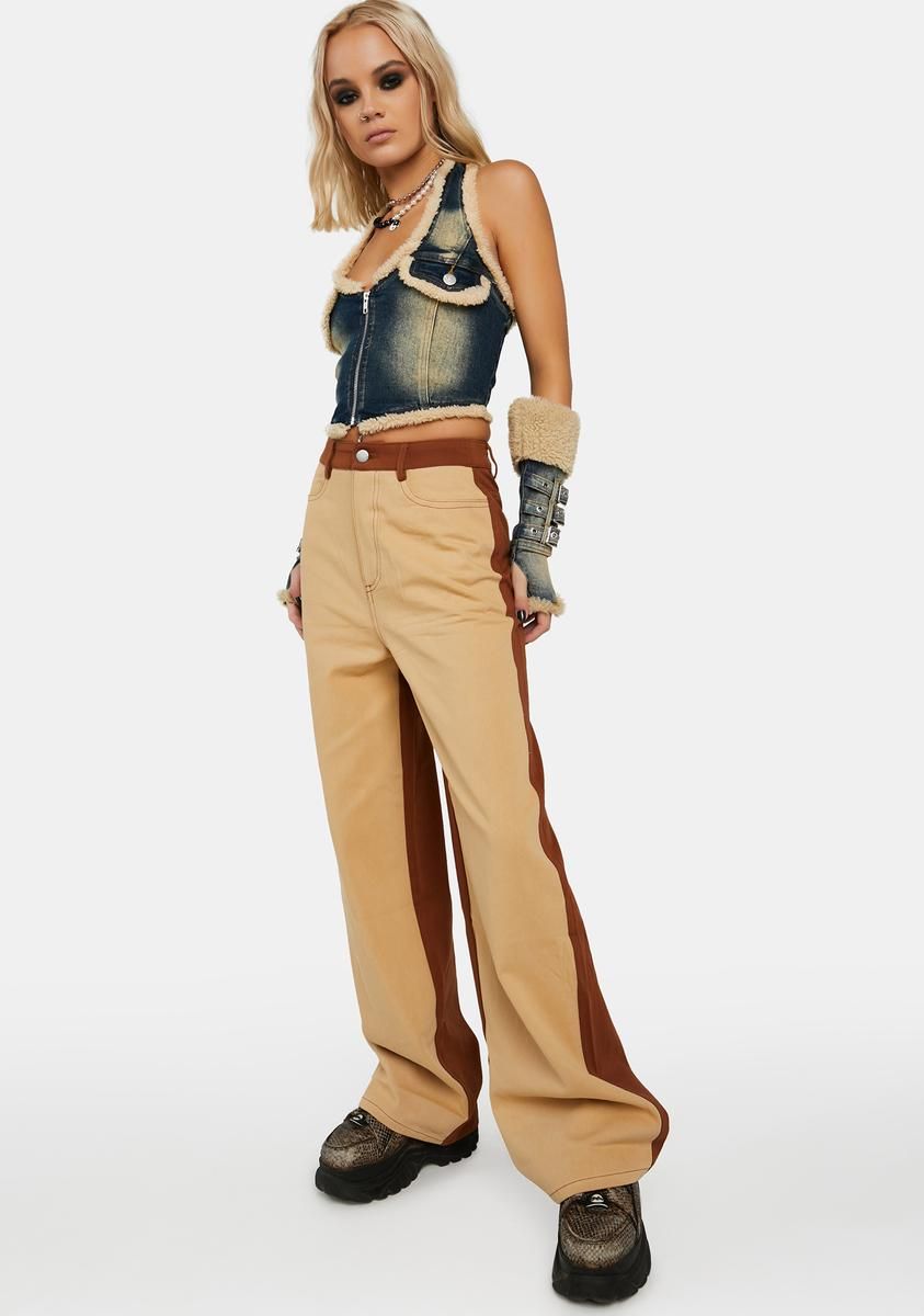 Think Twice Two Tone Pants sold by Dolls Kill product image thumbnail 2