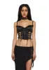 Lovers Lane Corset Top-Black sold by Dolls Kill