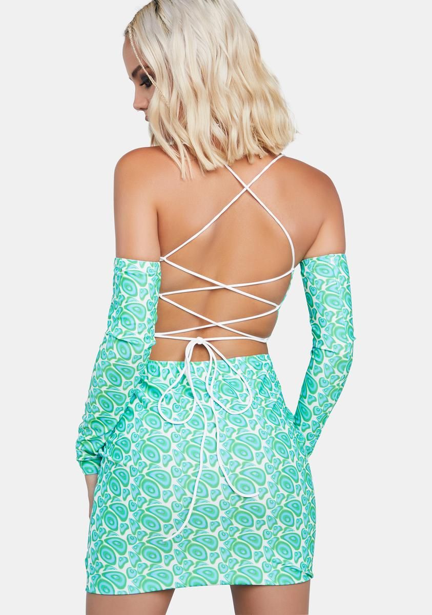 Life's A Trip Backless Mini Dress sold by Dolls Kill product image thumbnail 4