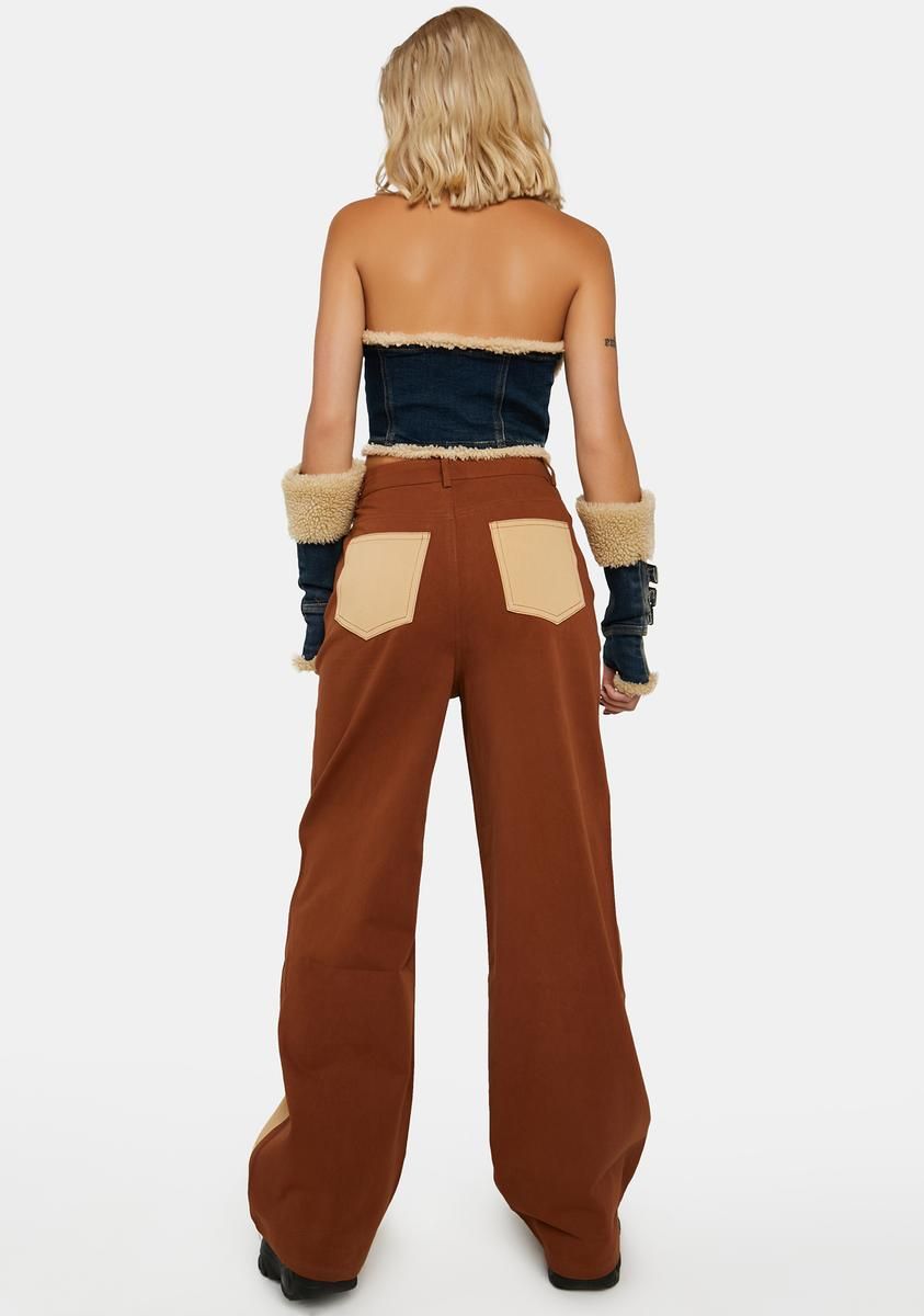 Think Twice Two Tone Pants sold by Dolls Kill product image thumbnail 4