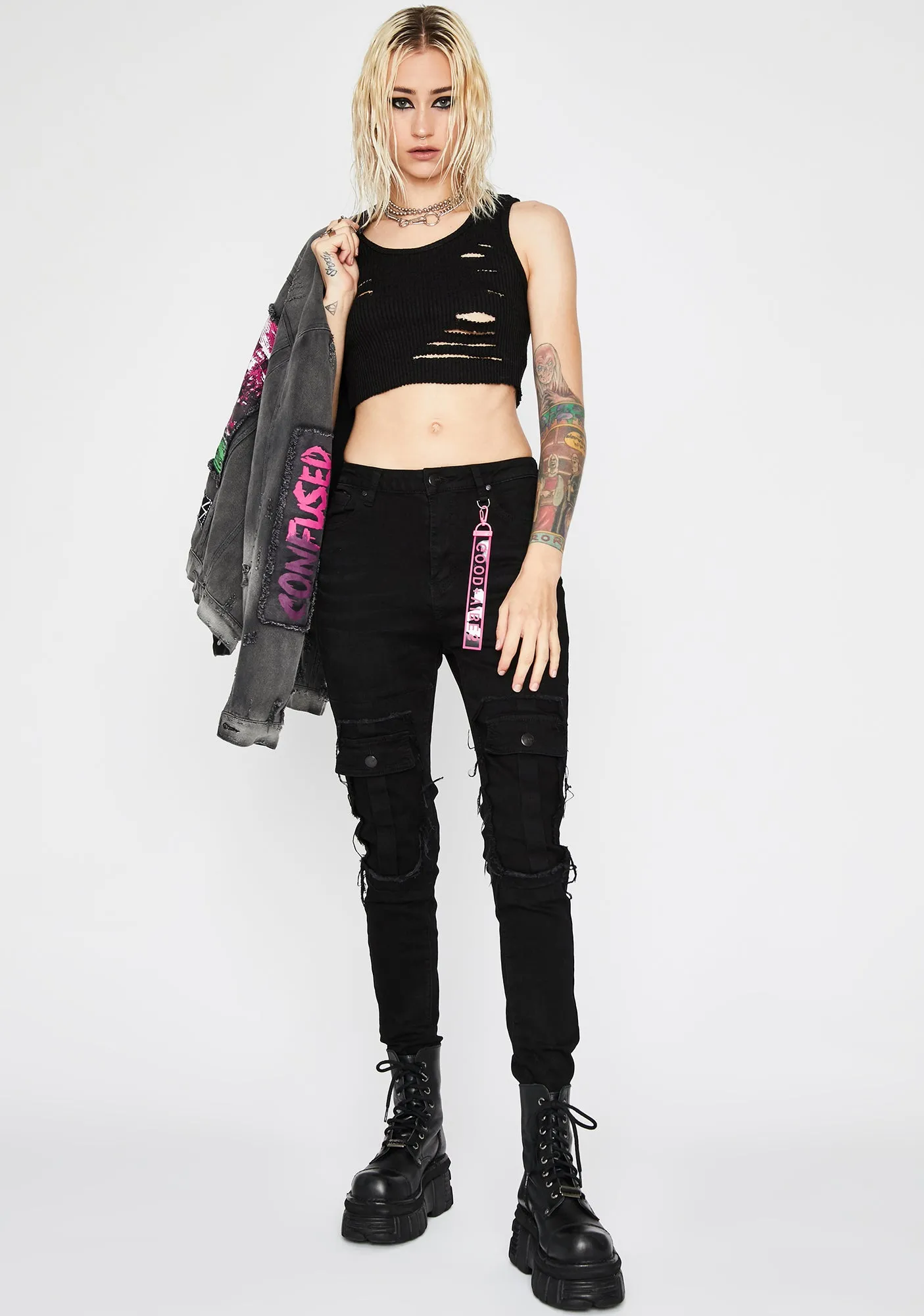 Big Mood Skinny Jeans sold by Dolls Kill product image thumbnail 2