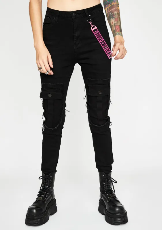 Big Mood Skinny Jeans sold by Dolls Kill