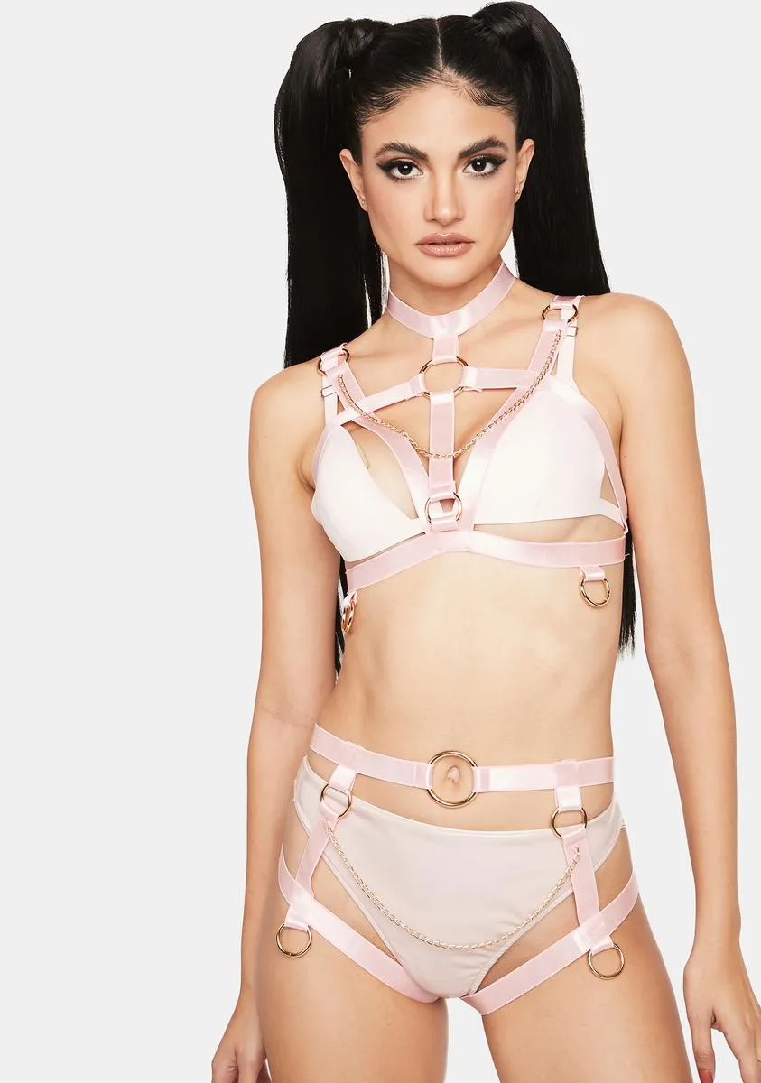 Blush Harness Set sold by Dolls Kill