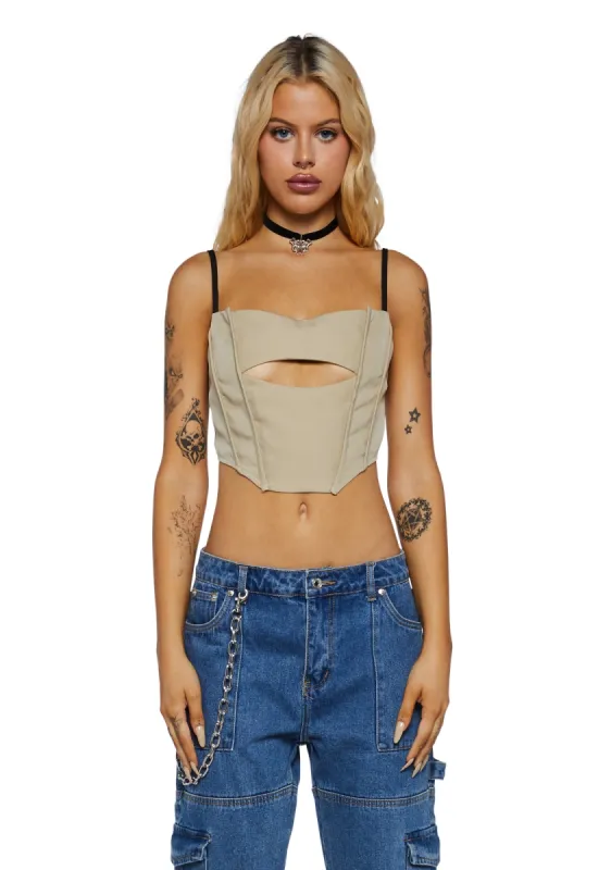 Flirty Encounters Corset Top sold by Dolls Kill
