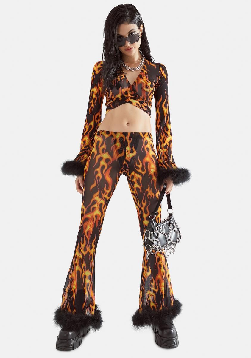 Hottie Desires Mesh Crop Top sold by Dolls Kill product image thumbnail 3