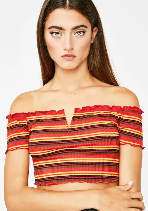 Siren Hard Hitta Crop Top sold by Dolls Kill