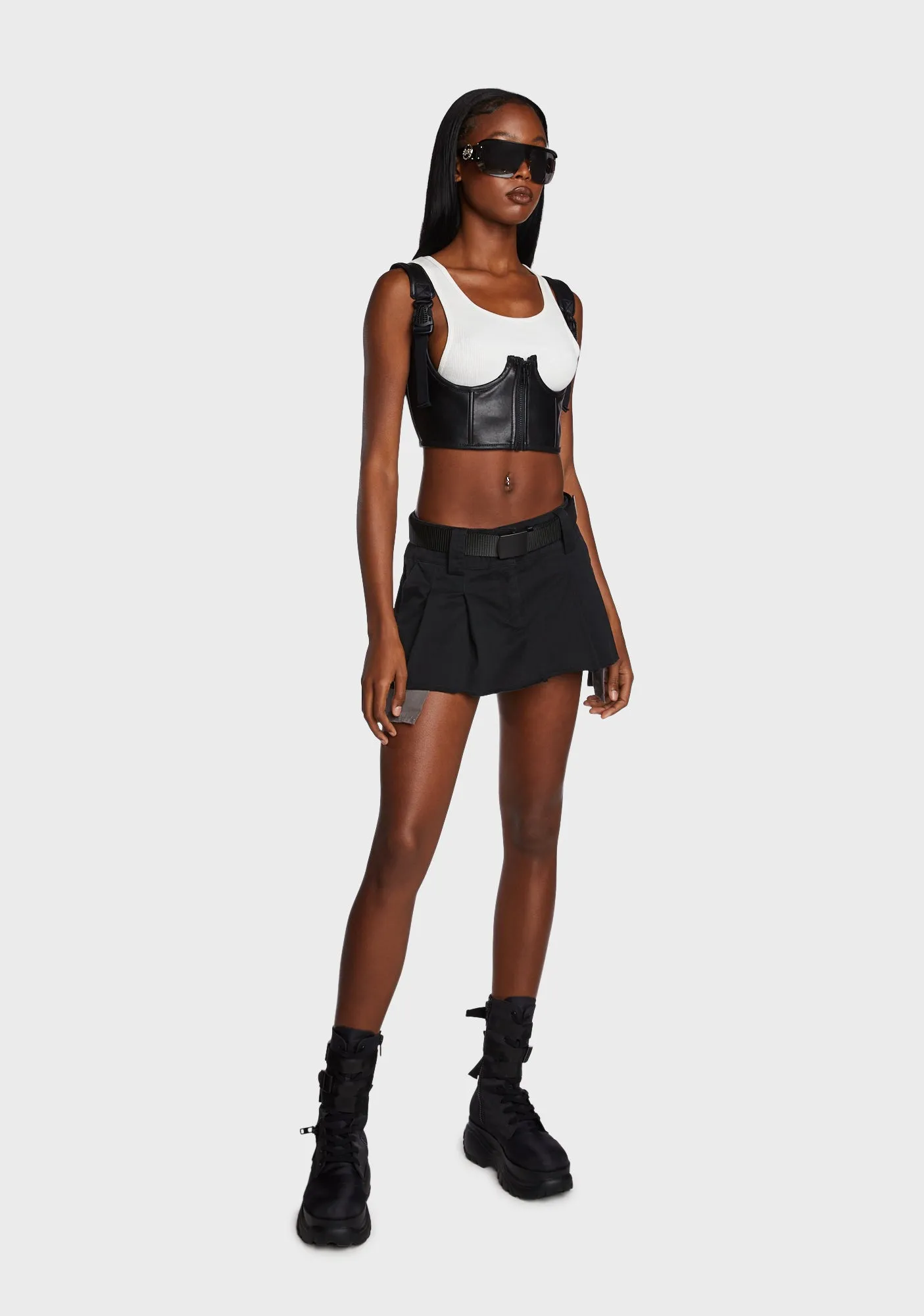 Viral Attitude Pleated Mini Skirt sold by Dolls Kill product image thumbnail 5