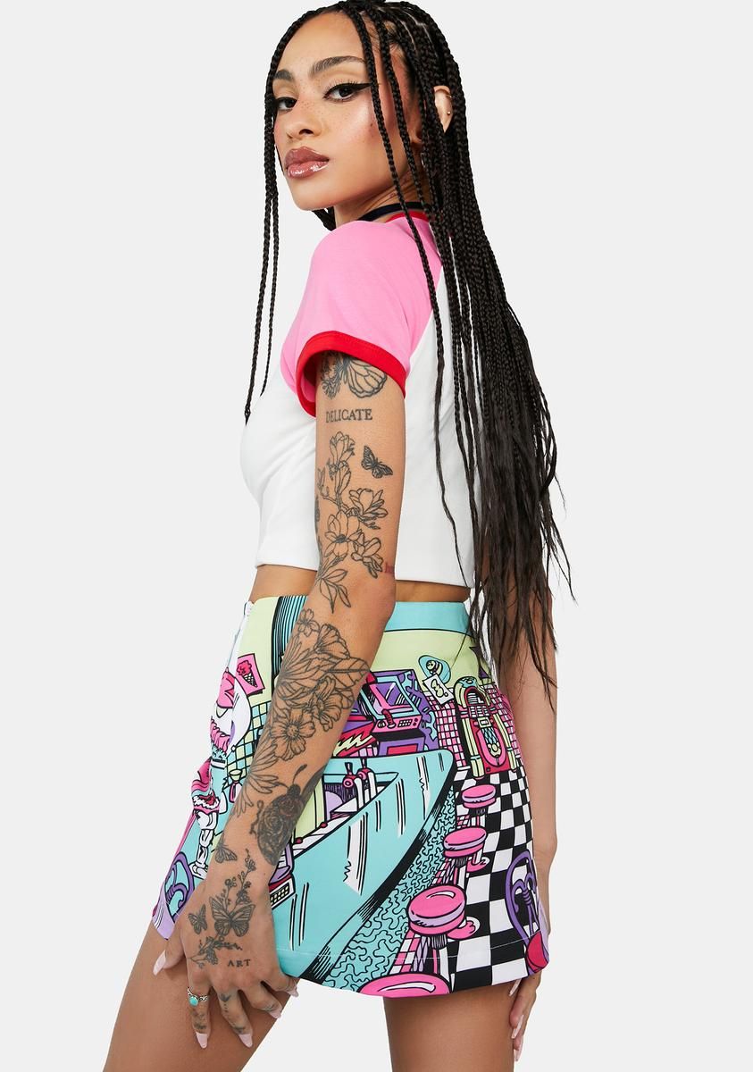 Pop's Shoppe Mini Skirt sold by Dolls Kill product image thumbnail 4