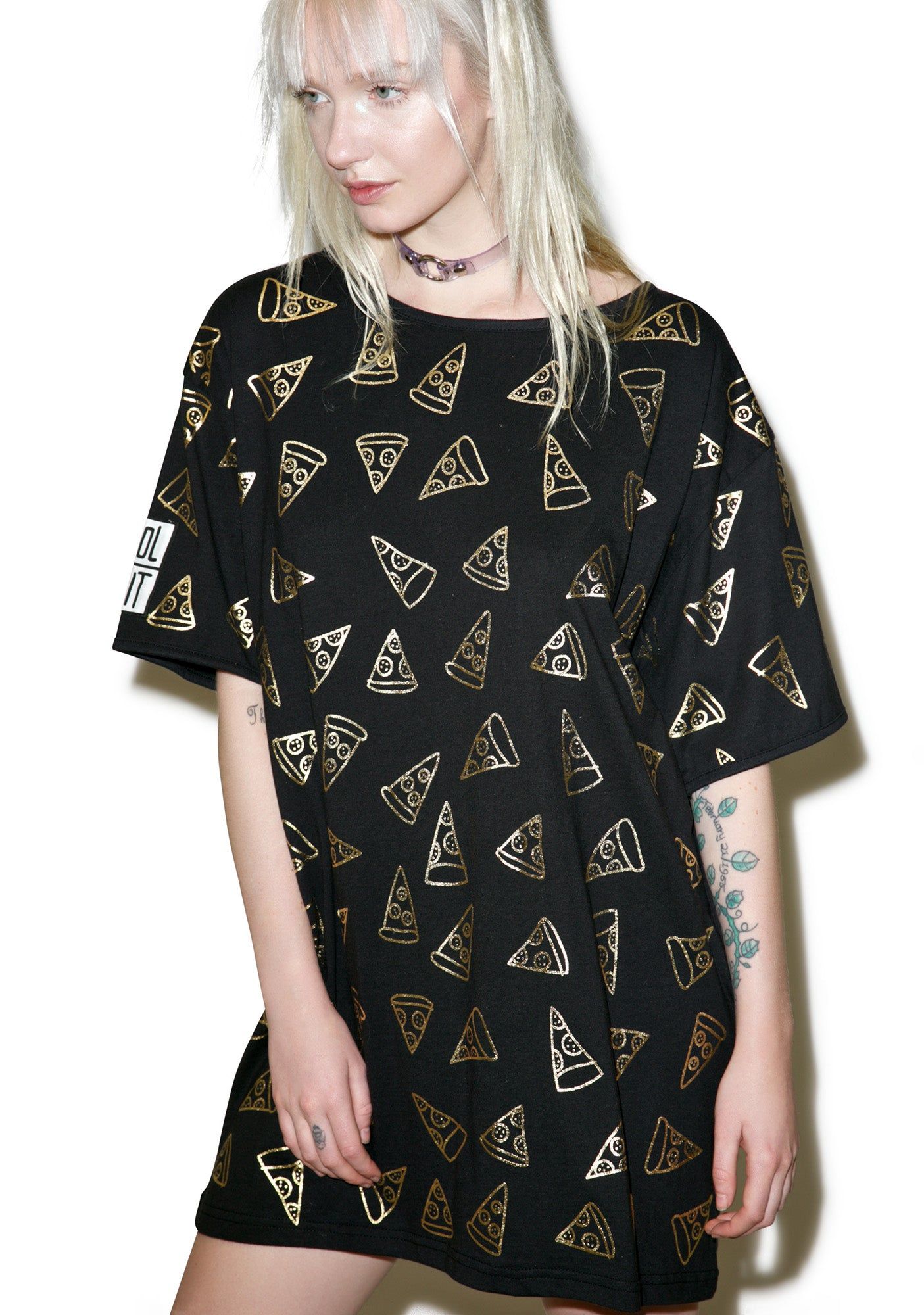 Pizza Tee sold by Dolls Kill product image thumbnail 3