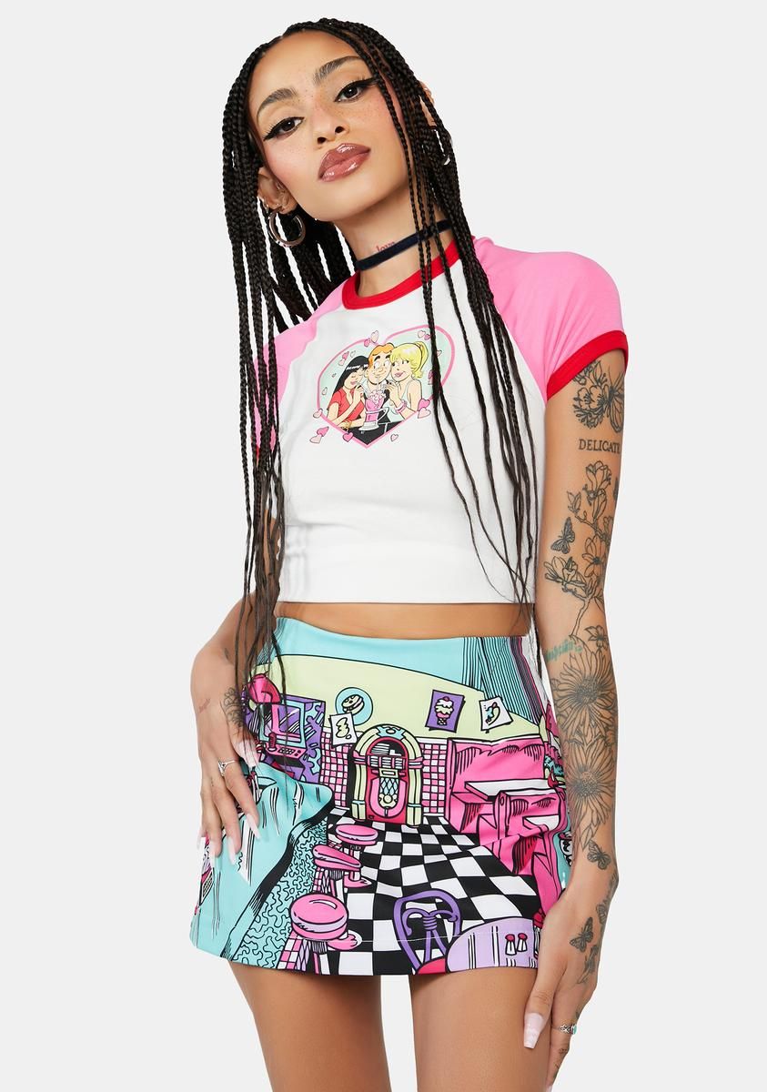 Pop's Shoppe Mini Skirt sold by Dolls Kill product image thumbnail 2