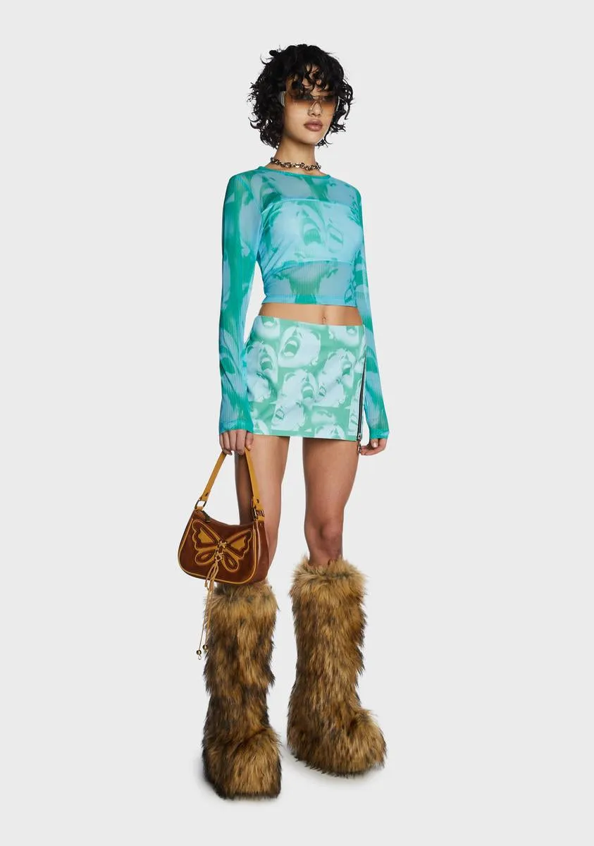 Holla Mini Skirt sold by Dolls Kill product image thumbnail 5