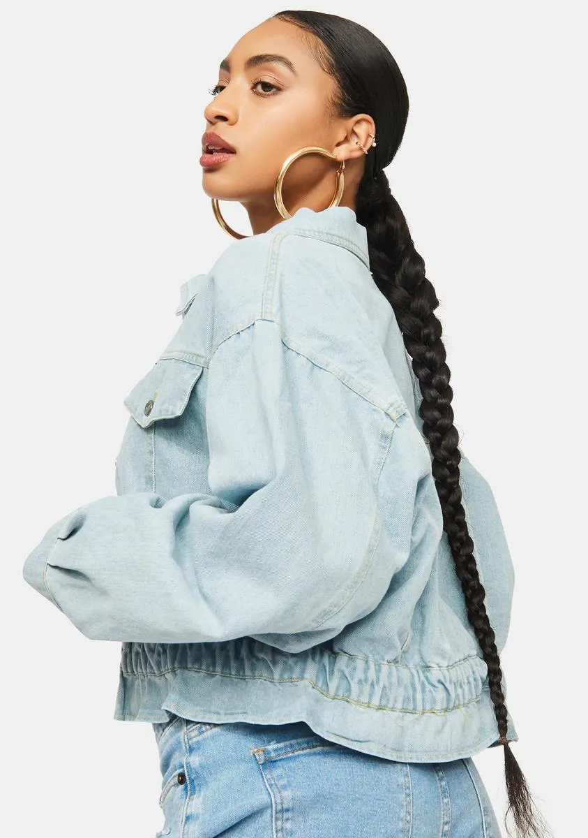 Total Icon Crop Denim Jacket sold by Dolls Kill product image thumbnail 4