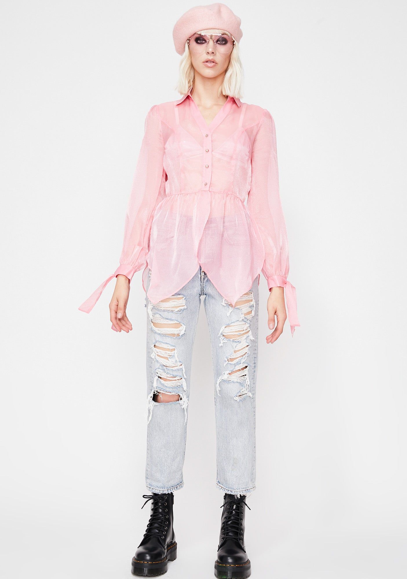 It Girl Organza Top sold by Dolls Kill product image thumbnail 3