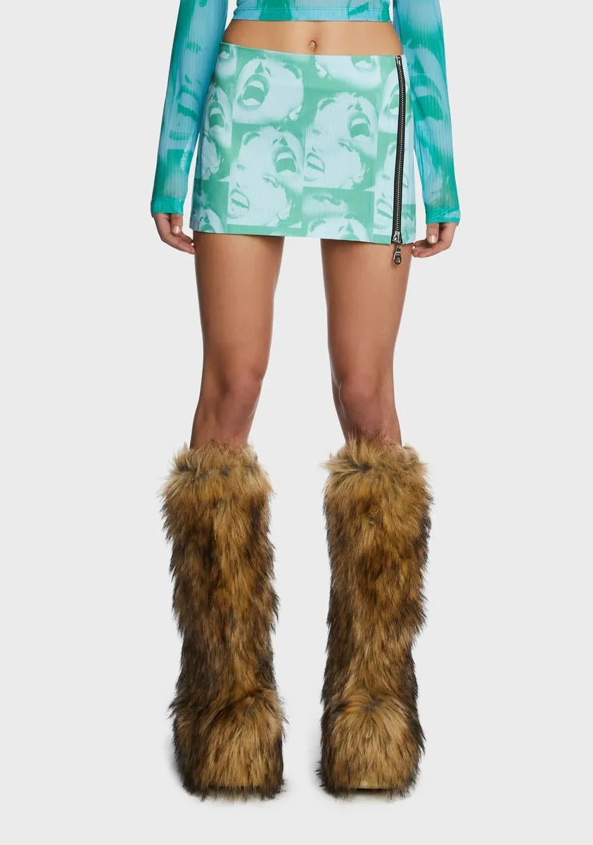 Holla Mini Skirt sold by Dolls Kill