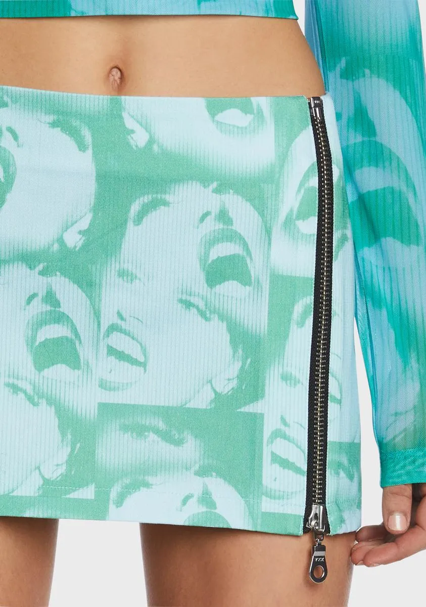 Holla Mini Skirt sold by Dolls Kill product image thumbnail 2