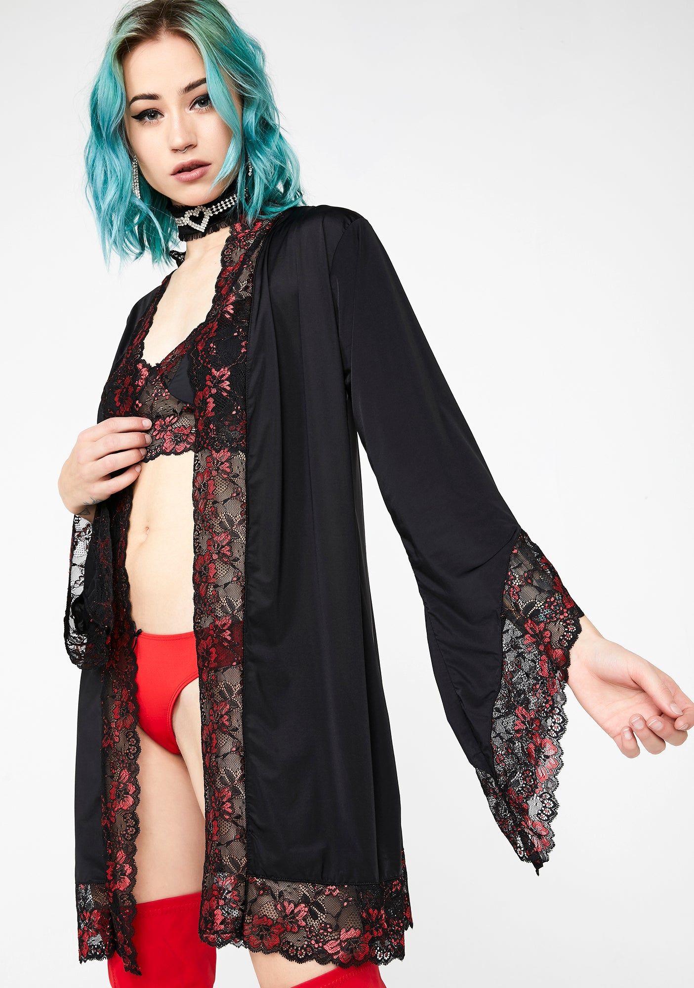 Silky Seductress Robe sold by Dolls Kill
