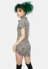 Spring Fling Floral Black Jeeves Shirt Dress sold by Dolls Kill