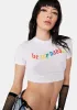 Be My Daddy Crop Tee sold by Dolls Kill