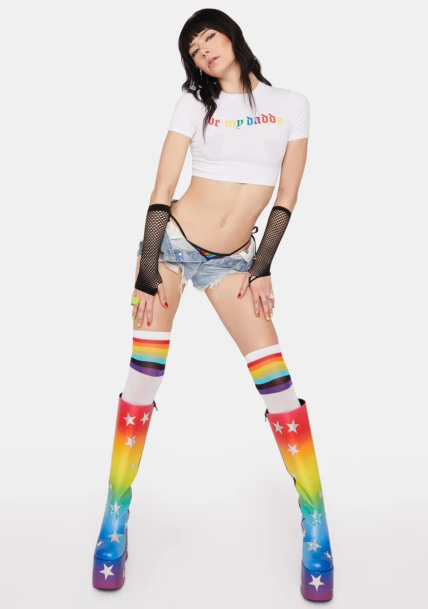 Be My Daddy Crop Tee sold by Dolls Kill product image thumbnail 3