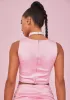 Pampered Princess Satin Corset Top sold by Dolls Kill